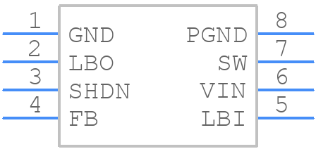 LT1303CS8-5#TRPBF - Analog Devices - PCB symbol
