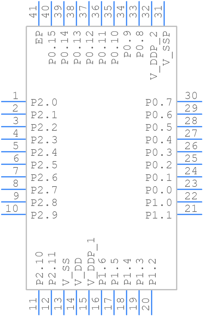 XMC1100Q040F0064ABXUMA1 - Infineon - PCB symbol