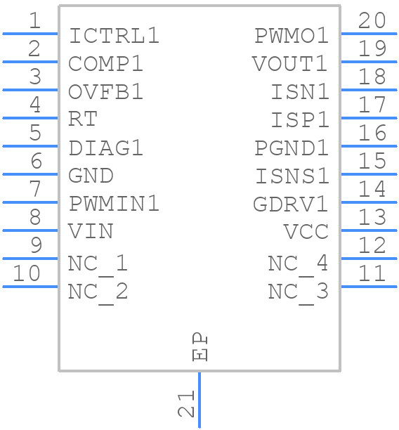 TPS92601QPWPRQ1 - Texas Instruments - PCB symbol