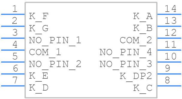 SC03-12HDB - Kingbright - PCB symbol