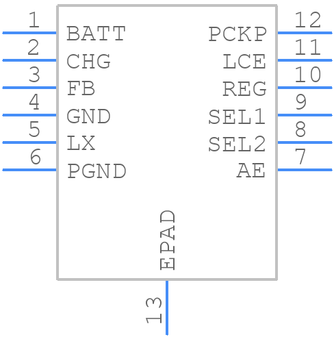 MAX17710GB+T - Analog Devices - PCB symbol