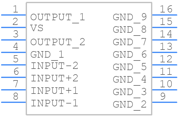 L272 - STMicroelectronics - PCB symbol