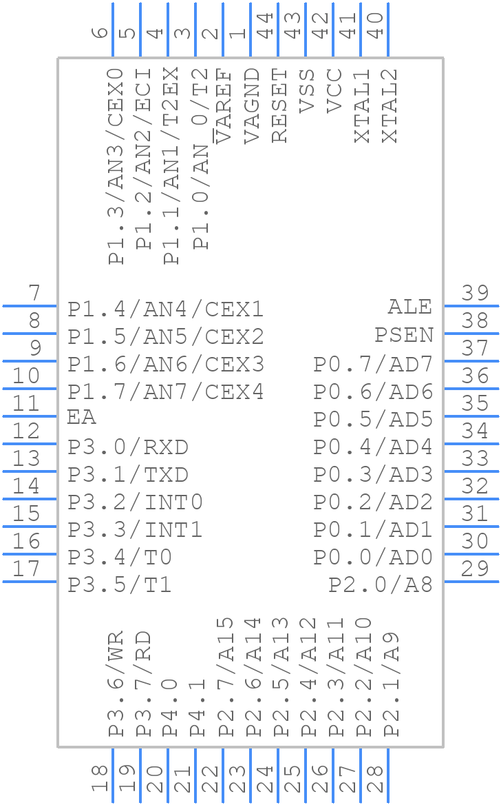 AT89C51AC3-SLSUM - Microchip - PCB symbol