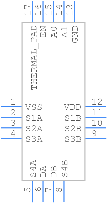 ADG1409YCPZ-REEL7 - Analog Devices - PCB symbol