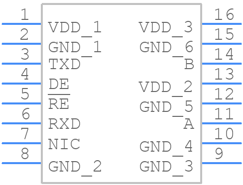 ADM2795EBRWZ - Analog Devices - PCB symbol