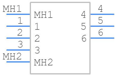 953442-1 - TE Connectivity - PCB symbol