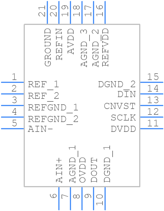 MAX11905ETP+T - Analog Devices - PCB symbol