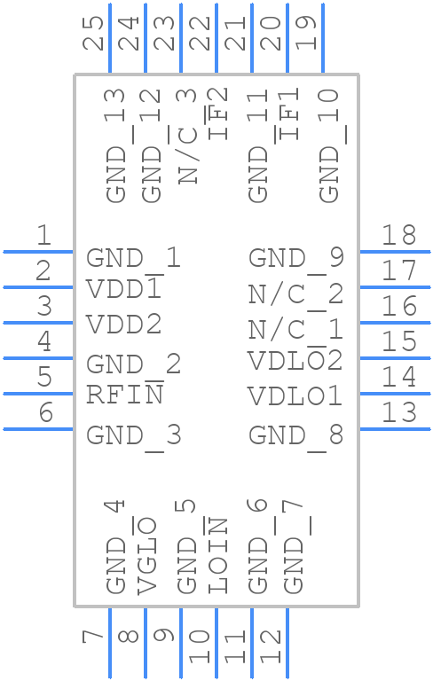 HMC1065LP4E - Analog Devices - PCB symbol