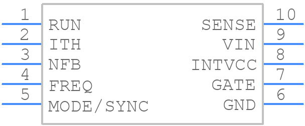 LTC3704IMS#PBF - Analog Devices - PCB symbol