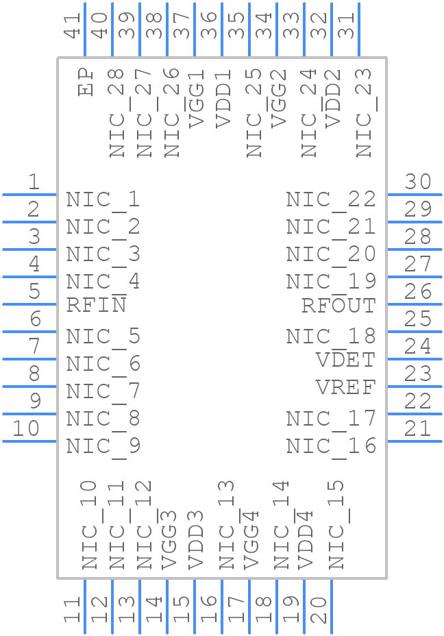 HMC1121LP6GE - Analog Devices - PCB symbol