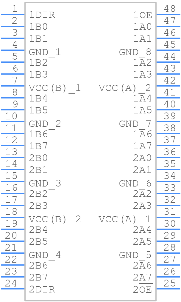 74ALVC164245DGG-QJ - Nexperia - PCB symbol