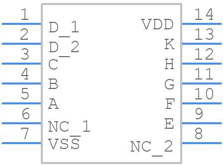 CD4081BNSR - Texas Instruments - PCB symbol