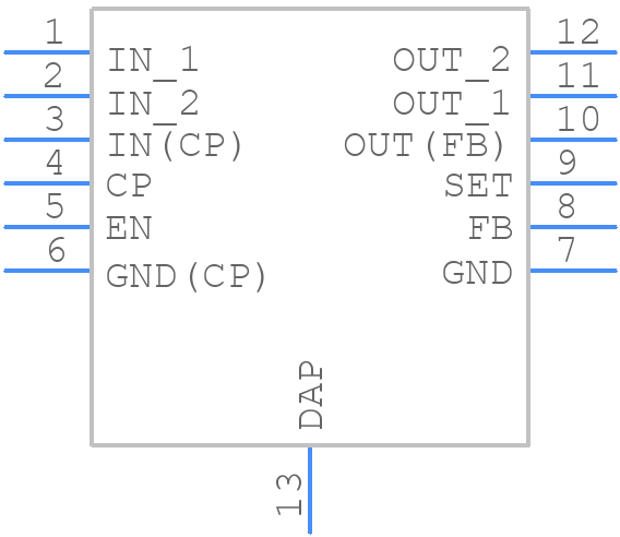LP38798SDE-ADJ/NOPB - Texas Instruments - PCB symbol