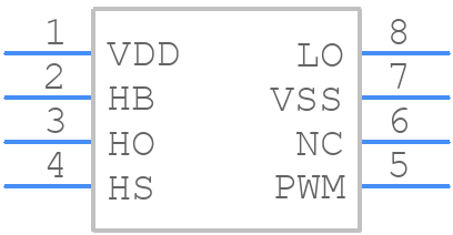 MIC4605-2YM - Microchip - PCB symbol