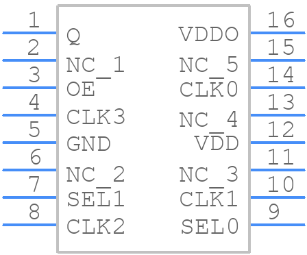 83054AGILFT - Renesas Electronics - PCB symbol