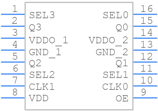 83054AGI-01LFT - Renesas Electronics - PCB symbol