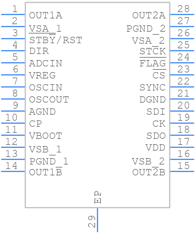L6474HTR - STMicroelectronics - PCB symbol