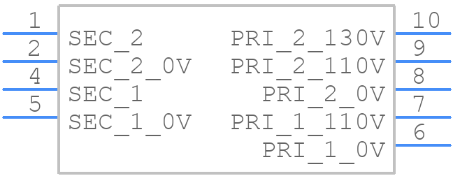 VTX-120-012-509 - VIGORTRONIX - PCB symbol