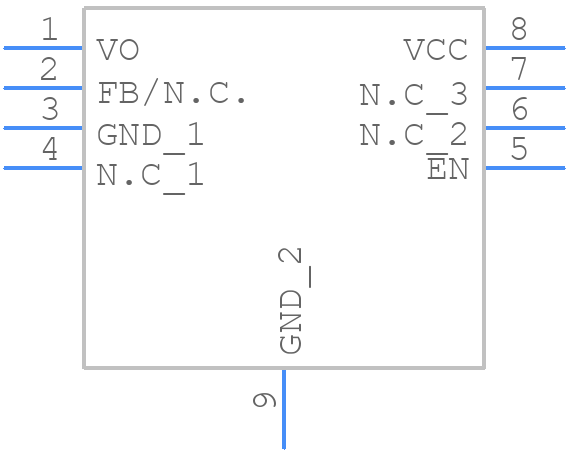 BD50FC0WEFJ-E2 - ROHM Semiconductor - PCB symbol