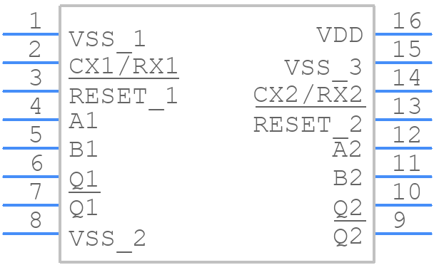 MC14528BCP - onsemi - PCB symbol