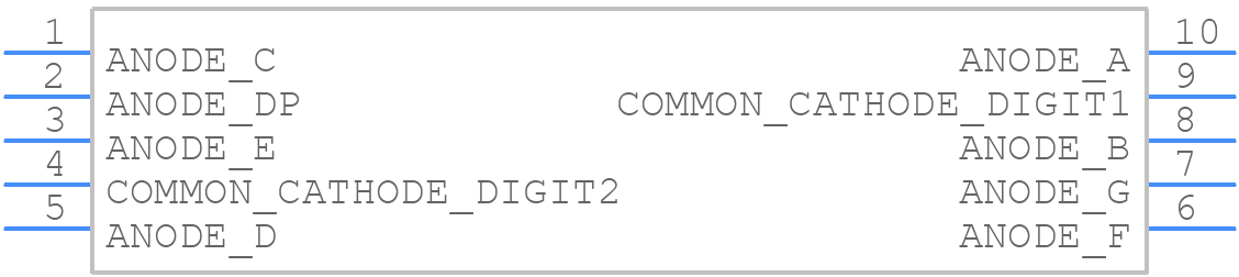 LTD-4708JR - Lite-On - PCB symbol