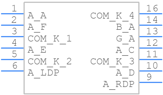 LDS-C816RI - Lumex - PCB symbol