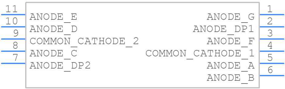 HDSM-283C - Avago Technologies - PCB symbol