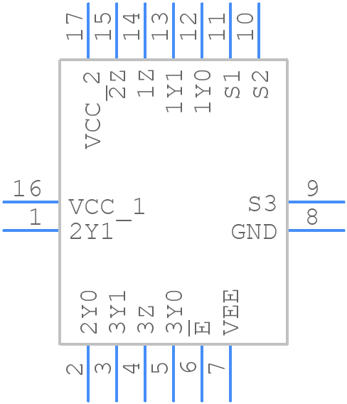 74HC4053BQ,115 - Nexperia - PCB symbol