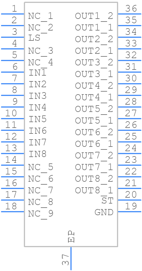 ITS42008SBDAUMA1 - Infineon - PCB symbol