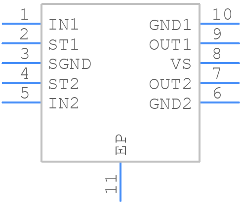 ITS42K5DLDFXUMA1 - Infineon - PCB symbol