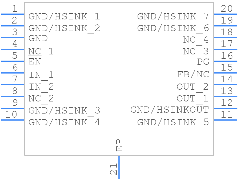 TPS76850-EP - Texas Instruments - PCB symbol