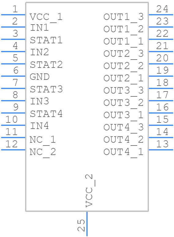 VNI4140KTR - STMicroelectronics - PCB symbol
