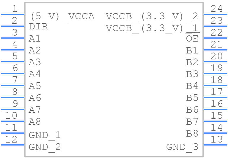 SN74LVC4245ADWR - Texas Instruments - PCB symbol