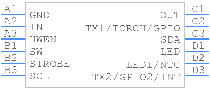 LM3561TMX/NOPB - Texas Instruments - PCB symbol