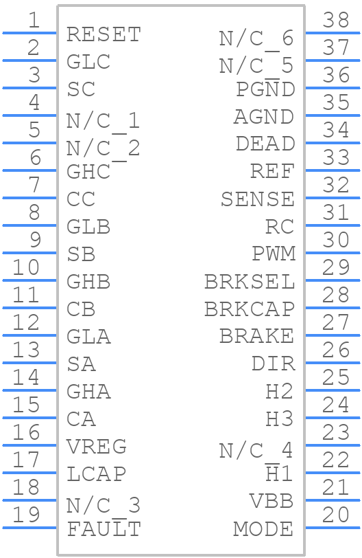 A3938SLD-T - Allegro Microsystems - PCB symbol