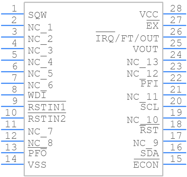 M41ST85WMX6TR - STMicroelectronics - PCB symbol