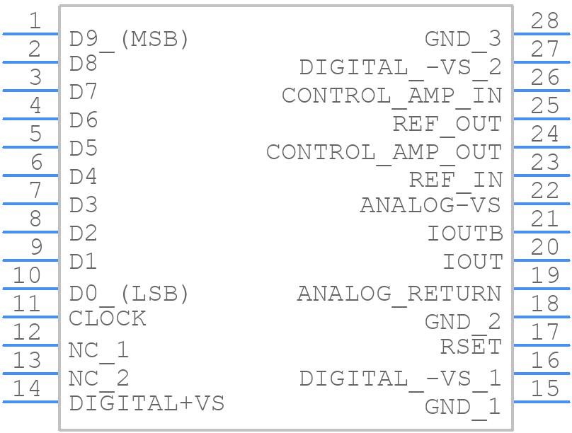 AD97310713D - Analog Devices - PCB symbol