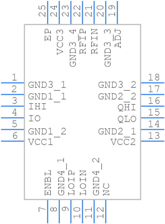ADL5380ACPZ - Analog Devices - PCB symbol