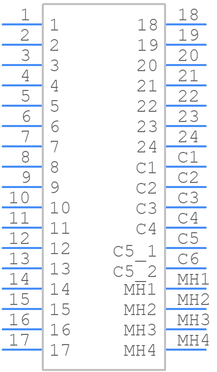 0743201007 - Molex - PCB symbol
