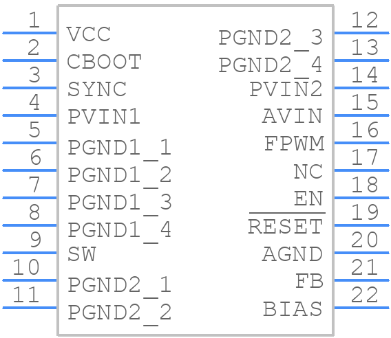 LM536355QRNLTQ1 - Texas Instruments - PCB symbol