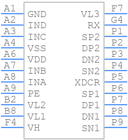 HV7361GA-G - Microchip - PCB symbol