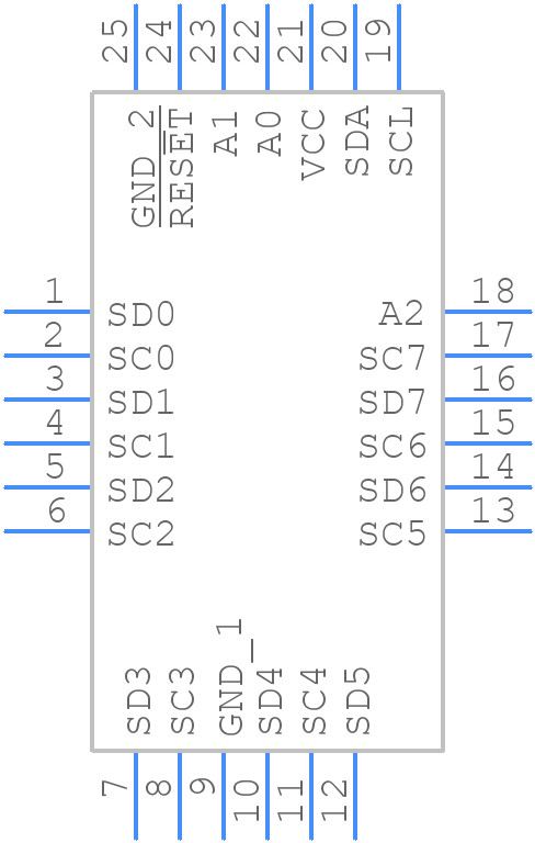 TCA9548AMRGER - Texas Instruments - PCB symbol