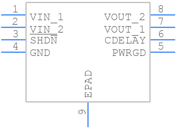 MCP1726-3302E/MF - Microchip - PCB symbol