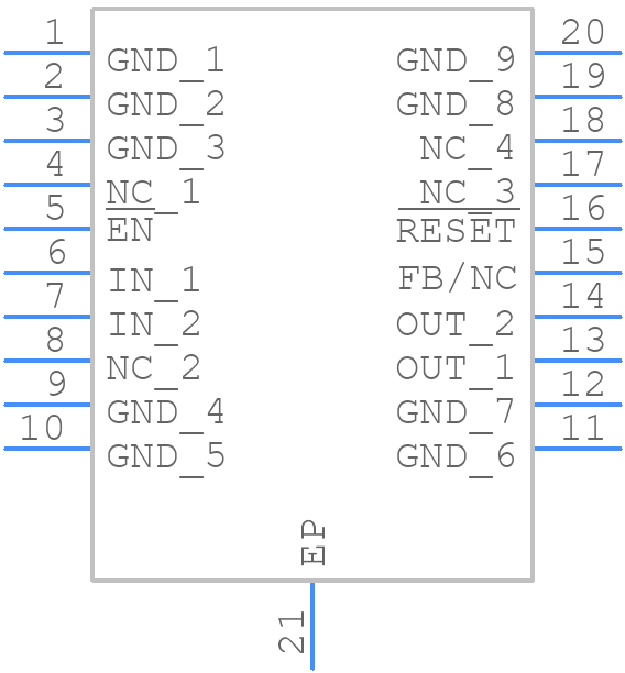 TPS76733QPWPRQ1 - Texas Instruments - PCB symbol