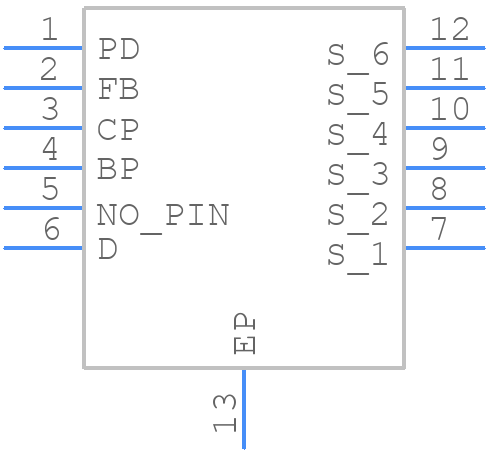 LNK6776K - Power Integrations - PCB symbol