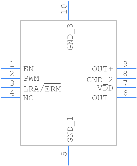 DRV2603RUNR - Texas Instruments - PCB symbol