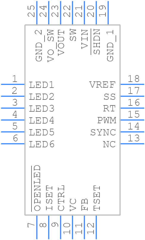 LT3598EUF#TRPBF - Analog Devices - PCB symbol