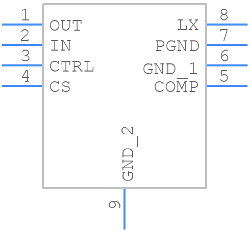 MAX1561ETA+ - Analog Devices - PCB symbol