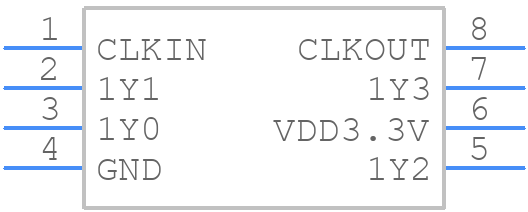 CDCVF2505DG4 - Texas Instruments - PCB symbol