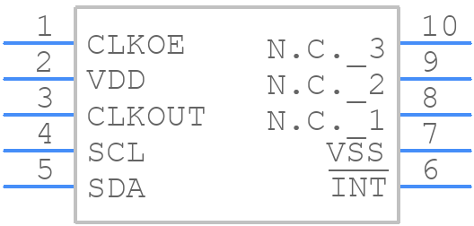 AB-RTCMC-32.768kHz-B5GA-S3-T - ABRACON - PCB symbol
